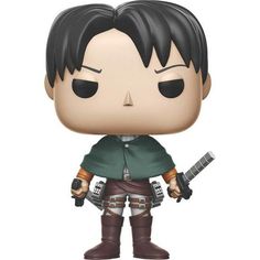 a pop vinyl figure holding two swords