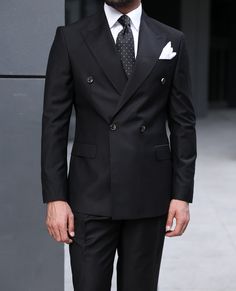 Black Suits For Men, Men Graduation Outfit, Mens Suit Style, Casual Wedding Attire, Suit Styles