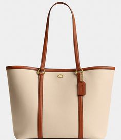 COACH Legacy Colorblock Tote Bag | Dillard's Tote Bag Coach, Tote Bags For College, College Tote Bag, Uni Outfit, Uni Bag, Summer Wishlist, Coach Tote Bag, Tote Bags For School, Luxury Tote Bags