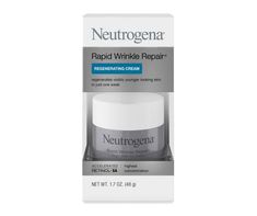 Reveal visibly younger looking skin in just one week with Neutrogena Rapid Wrinkle Repair Regenerating Anti-Aging Retinol Face Cream. This anti-wrinkle moisturizer with hyaluronic acid & retinol contains a unique combination of ingredients that helps regenerate, moisturize, and smooth your skin. Anti-aging formula with Retinol SA works to continuously renew the look of your skin by helping reduce the look of wrinkles and diminish the look of age spots. The moisturizing face cream also contai Neutrogena Rapid Wrinkle Repair, Retinol Face Cream, Regular Skin Care Routine, Face Care Routine, Wrinkle Repair, Moisturizing Face, Forehead Wrinkles, Best Skin Care Routine, Retinol Cream