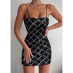 You'll Be The Shining Star At The Party *** *Sequin Detailing *Mini Length *Bodycon Xs 2 S 4 M 6 L 8/10 Xl 12 Best Outfit For Girl, Party Wear Maxi Dresses, Long Sleeve Satin Dress, Classic Outfits For Women, Classic Style Outfits, Mini Sundress, Stylish Party, Valentine's Day Outfit, Shining Star