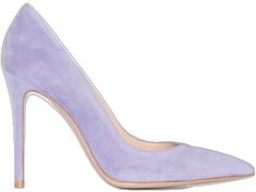 Elegant Lavender Heels For Formal Occasions, Elegant Lavender High Heels, Purple Suede Heels With Pointed Toe, Lavender Pointed Toe Heels For Formal Occasions, Purple Suede Evening Heels, Purple Suede Heels For Evening, Suede Pumps, Gianvito Rossi, Stiletto Heels