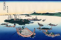 - Hokusai Japanese Boat, The Floating World, Floating World