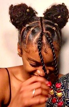 Girls Natural Hairstyles, Hairdos For Curly Hair, Natural Curls Hairstyles