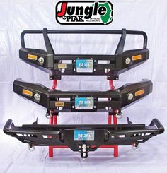 the front bumpers and lower bumper parts of a vehicle are shown in this image