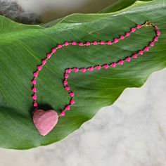 Large silk cord-wrapped pendant necklace with enamel heart chain and lobster claw closure. Large heart pendant measures about 1-1/8" long x 1-1/4" wide. Necklace measures about 19-1/2 " long. Lightweight. Heart pendant is dimensional, not flat - see photo. Wire Wrapped Heart Pendant Necklace For Valentine's Day, Valentine's Day Wire Wrapped Heart Pendant Necklace, Valentine's Day Heart Pendant Necklace, Wire Wrapped, Valentine's Day Heart-shaped Wire Wrapped Necklace, Adjustable Heart-shaped Wire Wrapped Necklace, Adjustable Heart Pendant Necklace With Lobster Clasp, Valentines Sale, Hearts Necklace, Large Heart