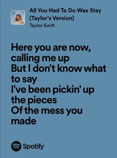 an ad for taylor swift's album, here you are now calling me up but i don't know what to say