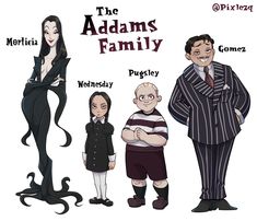 the addams family is featured in this cartoon