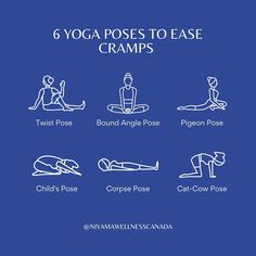 Did you know yoga can help ease cramps and other PMS symptoms? Here are 6 of the best feel-good yoga poses to soothe aches, bloating and relieve stress during that time of the month 🧘‍♀️ Yoga For Period Bloat, Cramp Relief Period Yoga Poses, Bloated Yoga Poses, Poses To Relieve Period Cramps, Yoga Poses To Ease Period Cramps, Yoga Poses To Relieve Period Cramps, Period Cramps Stretches, Yoga Poses For Menstrual Cramps, Yoga In Period Time