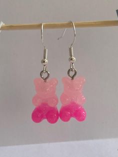 Handcrafted resin earrings, lightweight and bright colours. All funds go to fund my international Girlguiding trip. Resin Gummy Bear, Resin Jewelry Diy, Gummy Bear, Resin Earrings, Gummy Bears, Etsy Earrings Dangle, Bright Colours, Jewelry Diy, Resin Jewelry