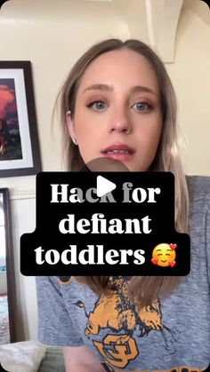 Chelsea Anderson on Instagram: "Works like a charm 💖 #parentinghack #toddlerhack #terribletwos"