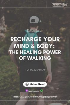 Recharge Your Mind & Body: The Healing Power of Walking 🚶‍♀️🚶‍♂️  Discover the simple yet powerful practice of walking. In this episode, we explore the numerous benefits of incorporating walks into your daily routine:  Stress relief Improved mental health Physical fitness Nature therapy Tune in now and start your journey to a healthier, happier you!  #podcast #walking #health #wellness #mentalhealth #physicalhealth #nature #mindfulness #meditation #selfcare Nature Mindfulness, Recharge Your Soul, Nature Therapy, Stop And Smell The Flowers, Mental Health Resources, Improve Mental Health, Healing Power, Healing Powers