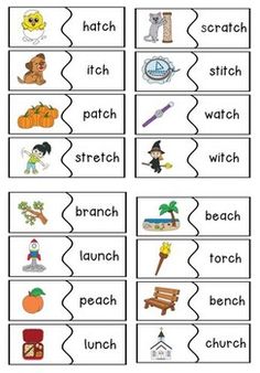 the words in this worksheet are for beginning and ending with pictures on them