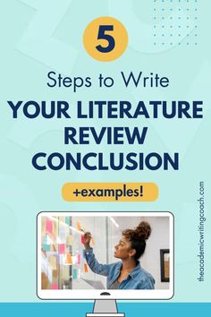 the five steps to write your literature review conclusion with examples and examples for each student