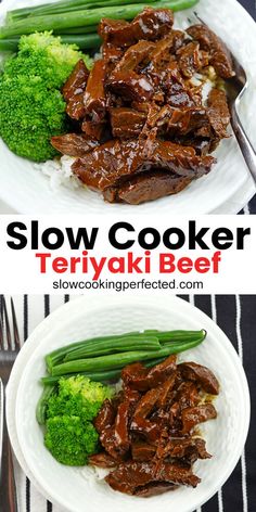 this slow cooker teriyaki beef recipe is the best way to cook it