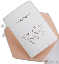 White Travel Bag With Card Slots, White Rectangular Travel Accessories For Trips, White Travel Wallet With Interior Card Slots, White Travel Wallets With Interior Card Slots, White Travel Wallet With Removable Pouch, Travel Wallets With Interior Card Slots In White, Passport Case, Letter Print, Pu Leather