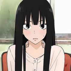 An Anime, A Girl, Black Hair, Hair, Anime