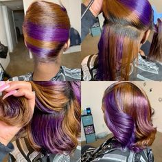 Purple Locs, Coily Hair Care, Black Hair Updo Hairstyles, Cotton Candy Hair, Trending Hair, Dyed Hair Purple, Vanity Art, Bold Hair Color, Creative Hair Color