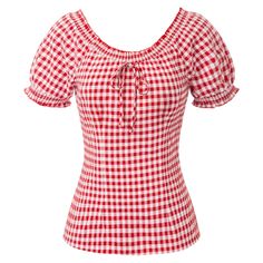 Belle Poque Red Gingham Off Shoulder Top. Does Have Some Stretch To It And A Side Zipper. Brand New. Ordered Wrong Size White Fitted Top For Picnic, Casual Red Top For Picnic, White Short Sleeve Top For Picnic, Summer Gingham, Vintage Gingham, Gingham Blouse, Gingham Top, Gingham Tops, Cute Blouses