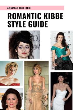 Here's how to style a Romantic Kibbe body type. You have a Romantic body if your Bone Structure, Body Flesh, and Facial Features are rounded and soft or extreme Yin. Your answers to the Kibbe body type test is mostly E. Here's how to choose the best outfit, makeup, and accessories for your Romantic body. #kibbe #romantic #romantickibbetype Skirts Romantic Body Type, Romantic Kibbe Dresses, Dressing Romantic Kibbe, Romantic Kibbe Casual, Kibbe Romantic Wedding Dress, Romantic Body Outfits, Romantic Kibbe Body Types, Kibbe Romantic Outfits Casual, Body Type Kibbe