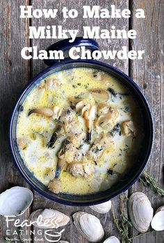 how to make a milky maine clam chowder in the slow cooker