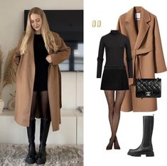 Beige Wool Coat Outfits Winter, Morning Walk Outfit Winter, Brown Coat Outfit Winter Classy, Classy Outfits For Winter, Brown Coat Outfit Winter, Winter Outfits Photoshoot, Winter Outfits Pregnant, Cozy Pregnancy Outfits, Winter Outfits Pants