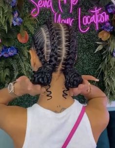 Braids In A Bun, Birthday Braids, 2024 Hair Trends For Women, 2024 Hair Trends, 4 Braids, Glass Hair, Big Box Braids Hairstyles, Quick Natural Hair Styles