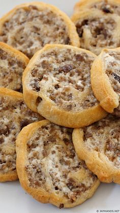 some cookies that are sitting on a plate