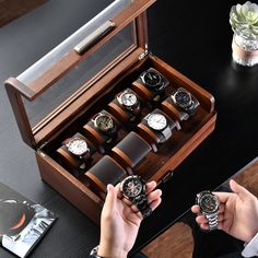 Engraved Watch, Wooden Watch Box, Mens Watch Box, Watch Display Case, Watch Stand, Watch Engraving, Watch Holder, Premium Watches, Watch Display