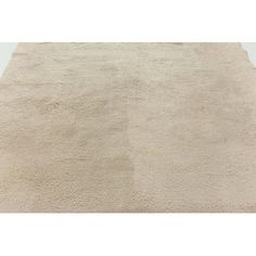 an area rug that has been cleaned and is beige