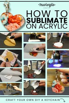 how to submate on acrylic by craft your own diy keychain