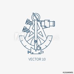 an anchor and steering wheel on a white background with the text, logo or emblem