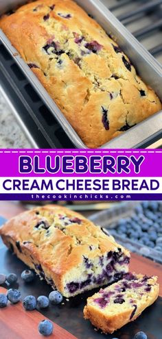 Here's a fresh summer recipe for your back-to-school food! It lets you have this blueberry quick bread for an easy school breakfast idea. Thanks to cream cheese, this blueberry bread is moist and flavor-packed. Enjoy a slice of this blueberry loaf as a snack, too! Blueberry Breakfast Loaf, Simple Homemade Recipes, Blueberry Cream Cheese Danish Recipe, Breakfast Ideas Blueberries, Breakfast Breads Recipes, Blueberry Cream Cheese Cinnamon Rolls, Blueberry Cream Cheese Sourdough Bread, Recipes With Dried Blueberries, Blueberry And Cream Cheese Recipes