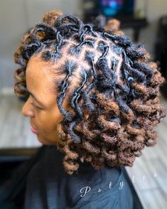 Soft Locs Hairstyles Half Up Half Down, Hairstyle For Short Dreads Black Women, Mid Length Dread Styles, Loc Styles Curly Ends, Locs Hairstyles For Women Curls, Curly Dreads Hairstyles, Long Loc Retwist Styles, Bridesmaid With Locs, Fall Loc Hairstyles