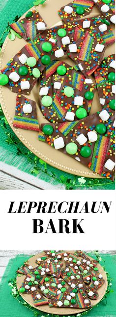 this leprechaun bark is an easy st patrick's day treat