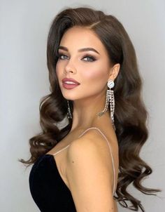 Tape-in Hair Extensions Pageant Hair And Makeup, Hollywood Glam Hair, Pageant Hair, Guest Hair, Hollywood Hair, Bridesmaid Hair Makeup, Long Hair Wedding Styles, Glam Hair, Wedding Hair Inspiration