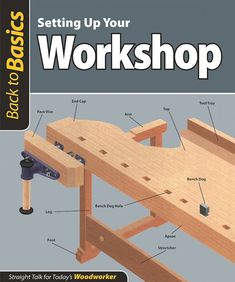 a book with instructions on how to build a workbench for woodworkers