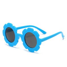 Blue sunflower kids sunglasses for your little diva. These sunglasses are perfect for kids ages 3 to 9 years. Playful Blue Sunglasses For Party, Playful Blue Party Sunglasses, Fun Blue Tinted Sunglasses, Blue Tinted Fun Sunglasses, Blue Fun Sunglasses With Tinted Lenses, Cute Blue Summer Sunglasses, Cute Blue Sunglasses For Summer, Playful Blue Sunglasses For Spring, Fun Blue Polarized Sunglasses