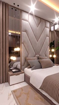 Bedroom designing ideas बेडरूम डिजाइन, Bed Back Design, Bed Headboard Design, Luxury Bedroom Furniture, Luxury Room Bedroom, Bedroom Interior Design Luxury, Luxury Bedroom Design