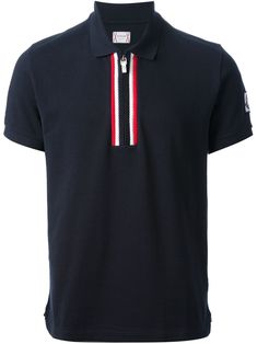 Moncler Gamme Bleu Zipped Polo Shirt - - Farfetch.com F Men, Nike Polo Shirts, Polo Shirt Outfits, Polo Shirt Brands, Polo Shirt Style