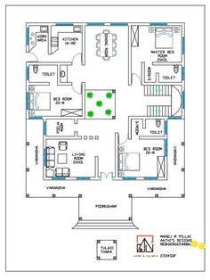 the floor plan for a house with three rooms