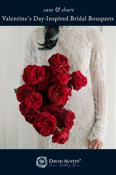 valentine's day - inspired bridal bouquets by david austin for save & share