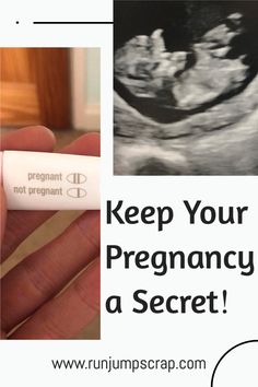 a hand holding an electronic device with the words keep your pregancy a secret