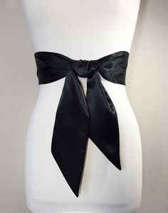 "Black Satin Sash Solid Black Sash Belt Wedding Dress Sash Black Dress Sash Cocktail Dress Belt Bridesmaid Sash Satin Swank This Satin Swank® reversible waist sash is the perfect finishing touch for your bridesmaid, wedding, or special occasion dress, or just the right piece to add instant polish to your dress or top. Depending on your waist size and the length you choose (60, 75, and 90 inch lengths available), you can wrap the sash around your waist once or twice. You decide whether to tie the Black Tie-back Dresses For Black-tie Events, Black Dresses For Black-tie Events With Tie Back, Black Party Dress With Sashes, Fitted Black Dress With Sashes, Black Satin Dress With Satin Bow, Fitted Chic Sashes For Formal Occasions, Fitted Bow Sash For Bridesmaid, Fitted Bridesmaid Sash With Bow, Fitted Chic Formal Sashes