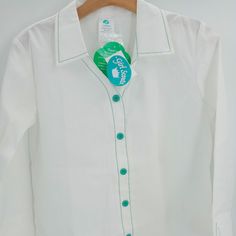 Girl Scouts Shirt White Long Sleeve Blouse For School, Long Sleeve Tops For School In Summer, White School Blouse For Spring, Long Sleeve Summer School Tops, Long Sleeve Summer Tops For School, Casual White School Blouse, Casual White Blouse For School, White Blouse For School In Spring, White Spring Blouse For School