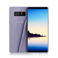 the samsung note 8 is next to a pen