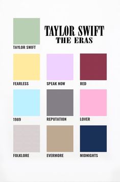 the color scheme for taylor swift's new album