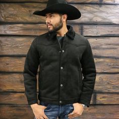 marlboro suede trucker jacket Western Jackets, Suede Trucker Jacket, The Old West, Western Look, Trucker Jacket, Old West, Shearling Jacket, Contemporary Fashion, Snap Closure