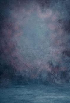 an abstract painting with red and blue colors in the sky, overcast water on a dark background