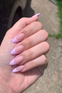 Baby Purple Nails Ideas, Baby Purple Nails, Light Purple Nail Ideas, Aesthetic Purple Nails, Light Purple Acrylic Nails, Light Purple Nails Design, Purple Nails Aesthetic, Nails Navy, Nail Aesthetics